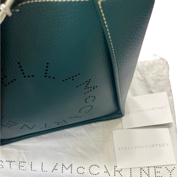 NEW STELLA MCCARTNEY PERFORATED LOGO SMALL CROSSBODY BAG - Picture 8 of 10